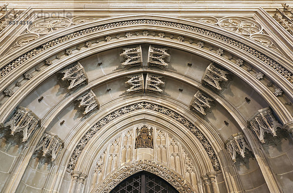 Wand  verziert  Kathedrale  Design  England  Kent
