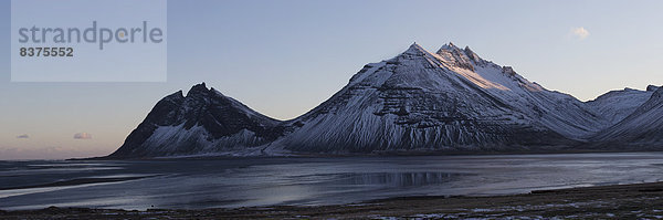 Osten  Sonnenuntergang  Küste  Island