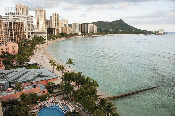 Vereinigte Staaten von Amerika USA Strand Küste Ignoranz Hawaii Oahu Waikiki