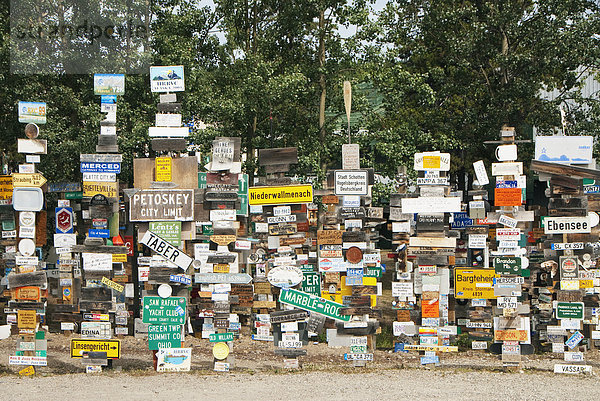 Post Schilderwald  Watson Lake  Yukon-Territorium  Kanada