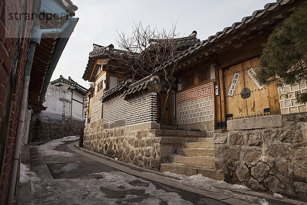 Seoul  Hauptstadt  Dorf  Ziehbrunnen  Brunnen  Korea  aufheben  Nachbarschaft