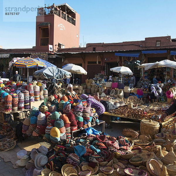 zeigen  Vielfalt  Markt  Marrakesch  Marokko