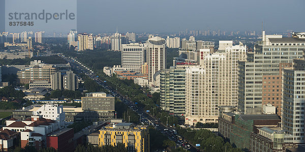 Fernverkehrsstraße  Peking  Hauptstadt  China  Norden  klingeln  Straßenverkehr