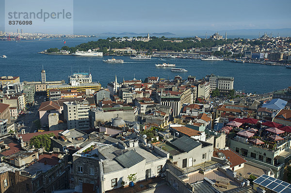 Truthuhn  Meer  Ansicht  Bosporus  Istanbul  Türkei