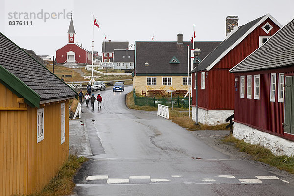 Gebäude Stadt Städtisches Motiv Städtische Motive Straßenszene Straßenszene Grönland alt