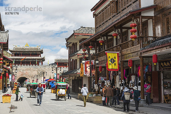 Straße Stadt China Sichuan