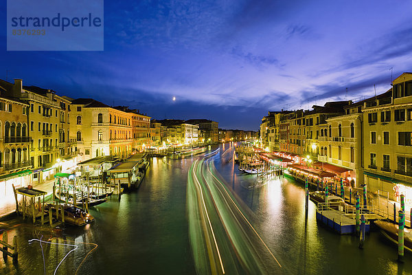 Ehrfurcht  Brücke  Rialtobrücke  Abenddämmerung  Italien  Venedig