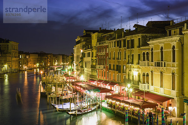 Ehrfurcht  Brücke  Rialtobrücke  Abenddämmerung  Italien  Venedig