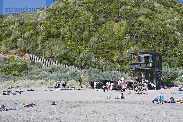 Mensch  Entspannung  Menschen  Strand  unterhalb  Schutz  Neuseeland  Haltestelle  Haltepunkt  Station  Sonne  Schiffswache