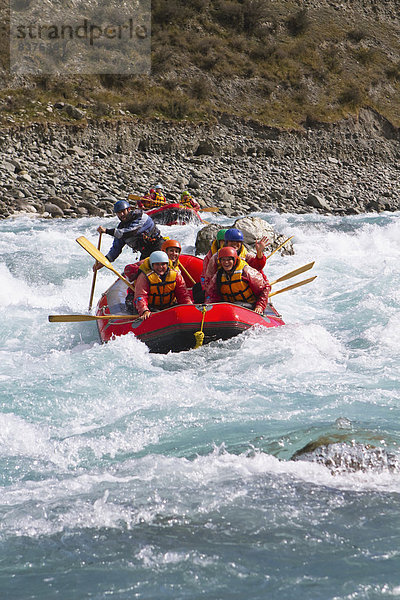 Fluss  Schlucht  Neuseeland  Rafting