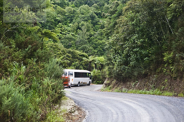 Reise  Fernverkehrsstraße  Insel  Omnibus  Bucht  Neuseeland