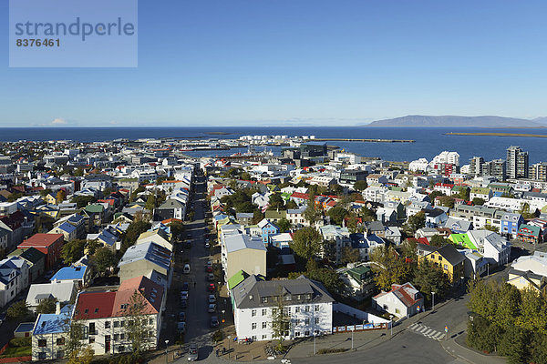 Reykjavik Hauptstadt über Ansicht Island