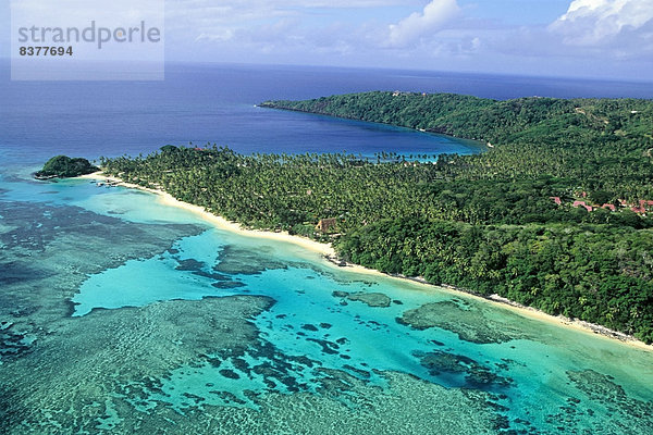 Strand  Küste  Ansicht  Menschenreihe  Fiji  Luftbild  Fernsehantenne  Verein