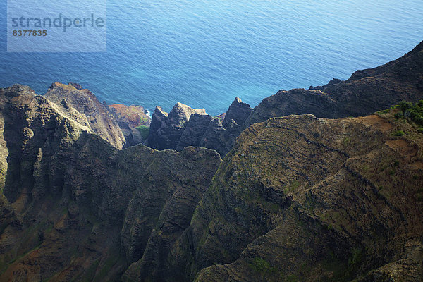 Vereinigte Staaten von Amerika  USA  Felsen  Landschaft  Küste  Insel  Ansicht  vorwärts  Luftbild  Fernsehantenne  Hawaii  hawaiianisch