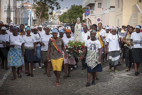 Marien-Prozession  Tarrafal  Santiago  Kap Verde