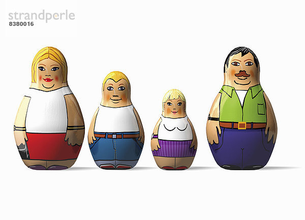 Familie aus Matroschka-Puppen