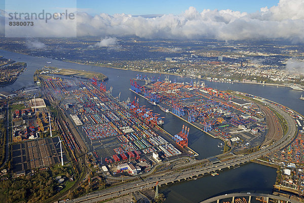 Eurogate Containerterminal und Containerterminal Burchardkai  Hamburg  Deutschland