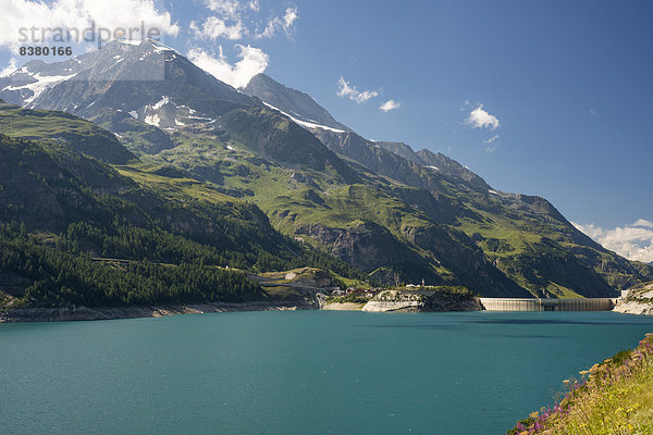 Stausee Lac du Chevril  Tal Val-d?Isère  Département Savoie  Region Rhône-Alpes  Frankreich
