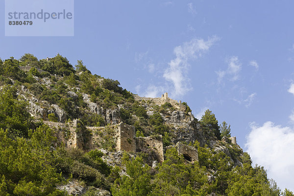 Burg Alara Kalesi oder Alarakale bei Alanya  Provinz Antalya  Türkei