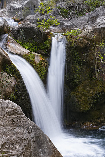 Wasserfall  Sapadere Canyon  Taurusgebirge  Provinz Antalya  Türkei