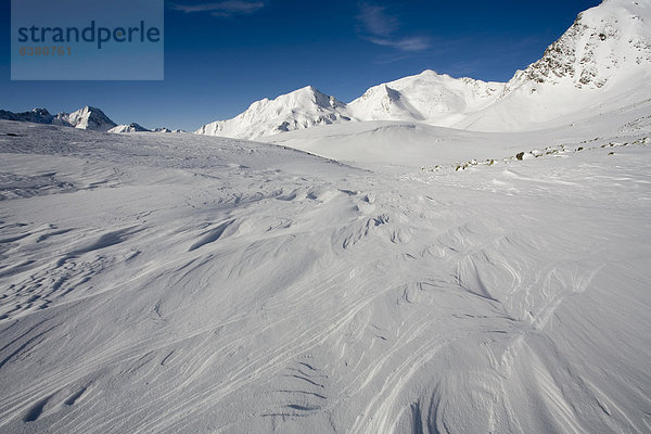 Schneedecke bei Kühtai  Tirol  Österreich