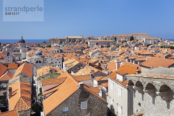 Europa Altstadt UNESCO-Welterbe Kroatien Dalmatien Dubrovnik