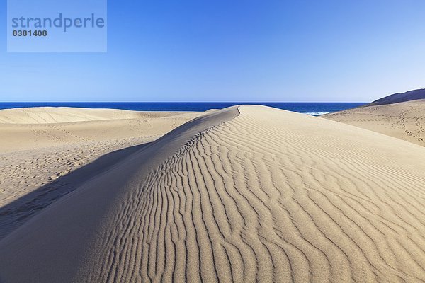 Europa  Düne  Atlantischer Ozean  Atlantik  Kanaren  Kanarische Inseln  Gran Canaria  Maspalomas  Spanien