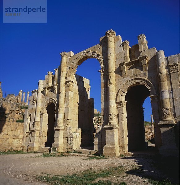 Jerash South Gate in Jordanien  Dating von c.130 AD