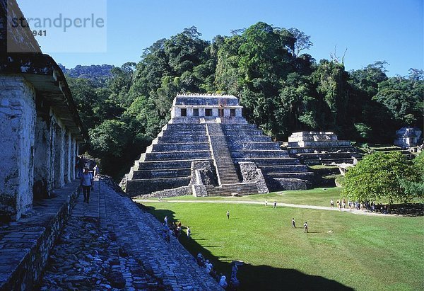 Tempel der Inschriften  Palenque Ruinen  Chiapas  Mexiko
