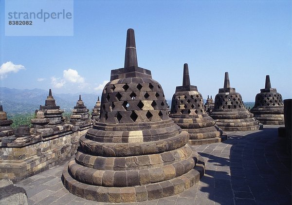 Buddhistische Tempel Borobudur  Java  Indonesien