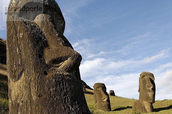 Osterinsel Rapa Nui Vulkan Form Formen Krater UNESCO-Welterbe Asche Chile Moai Südamerika