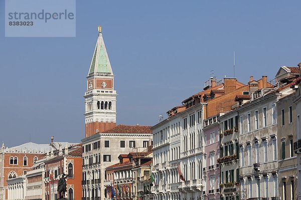 Europa  Gebäude  Fassade  Kirchturm  UNESCO-Welterbe  Venetien  Italien  Venedig