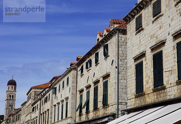Europa Straße Stadt UNESCO-Welterbe Kroatien Dubrovnik alt