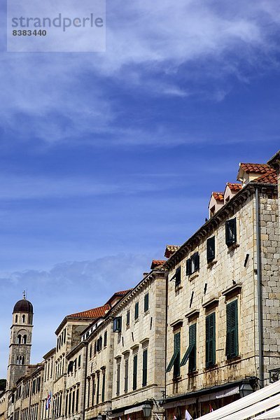 Europa Straße Stadt UNESCO-Welterbe Kroatien Dubrovnik alt