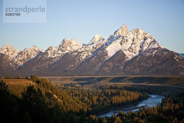 über  Tal  Fluss  Loch  Jackson  Wyoming