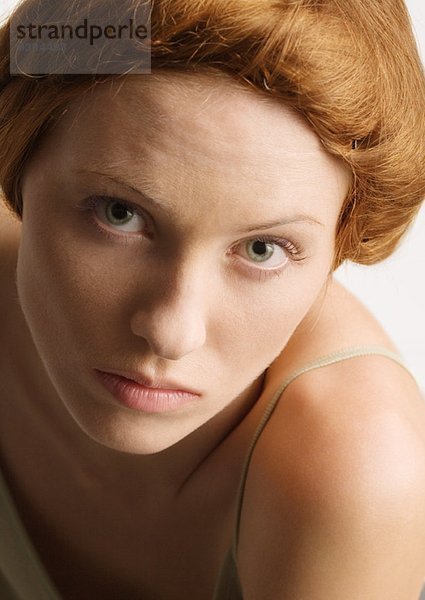 Frau mit Haarrücken  Portrait