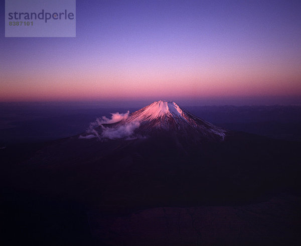 Ansicht  Berg  bedecken  Fuji  Luftbild  Fernsehantenne  Japan  Schnee