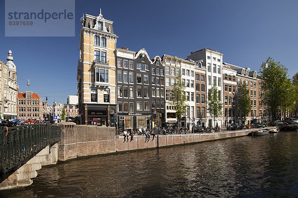 Amsterdam Hauptstadt Gebäude Niederlande typisch