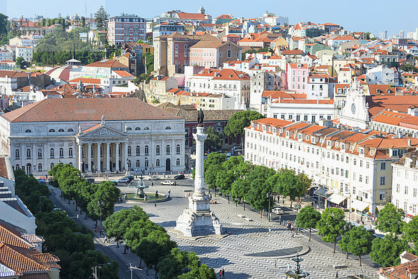 Lissabon Hauptstadt Baixa Portugal