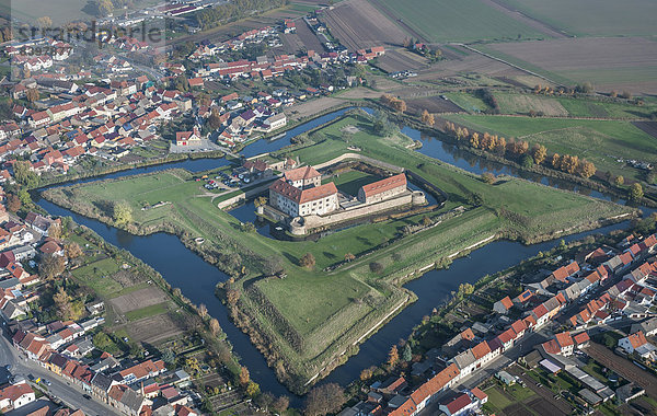 Stadt Festung Luftbild Deutschland Thüringen