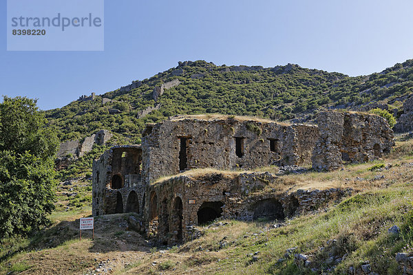 Große Therme  antike Stadt Anemurion  Anamur  Provinz Mersin  Kilikien  Türkische Riviera  Türkei
