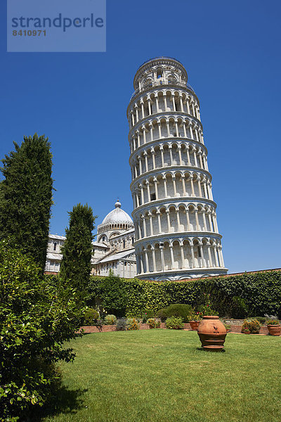 Der Schiefe Turm von Pisa  Toskana  Italien