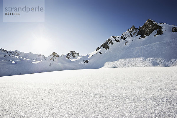 Verschneite Berglandschaft  Tignes  Val-d?Isère  Département Savoie  Alpen  Frankreich