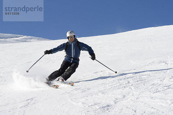 Skifahrer  Tignes  Val-d?Isère  Département Savoie  Alpen  Frankreich
