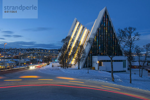 Eismeerkathedrale  Architekt Jan Inge Hovig  Tromsø  Troms  Norwegen