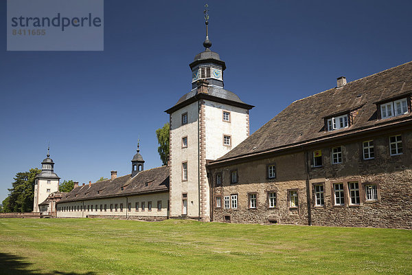 Schloss und Kloster Corvey  Höxter  Weserbergland  Nordrhein-Westfalen  Deutschland