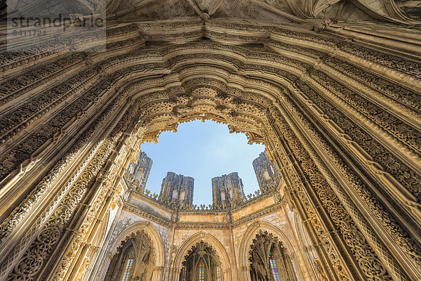 Unvollendete Kapelle  Dominikaner-Kloster Mosteiro da Batalha  Unesco-Weltkulturerbe  Batalha  Distrikt Leiria  Portugal