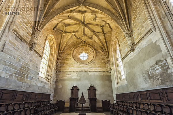 Decke des oberen Chors  Convento de Cristo Kloster  UNESCO-Weltkulturerbe  Tomar  Distrikt Santarém  Portugal