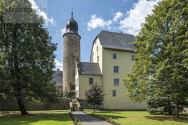 Parkseite  Eisfelder Schloss  Eisfeld  Thüringen  Deutschland