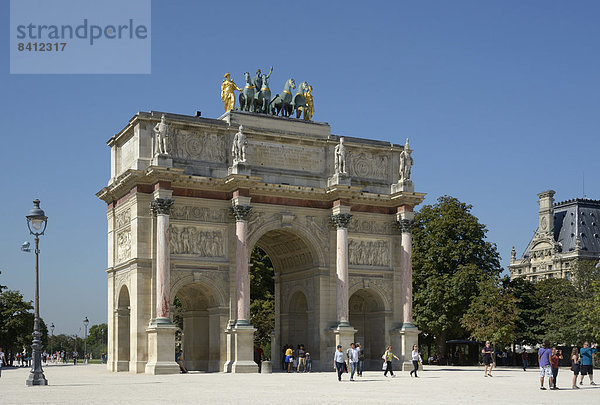 Arc de Triomphe du Carrousel  Paris  Île-de-France  Frankreich